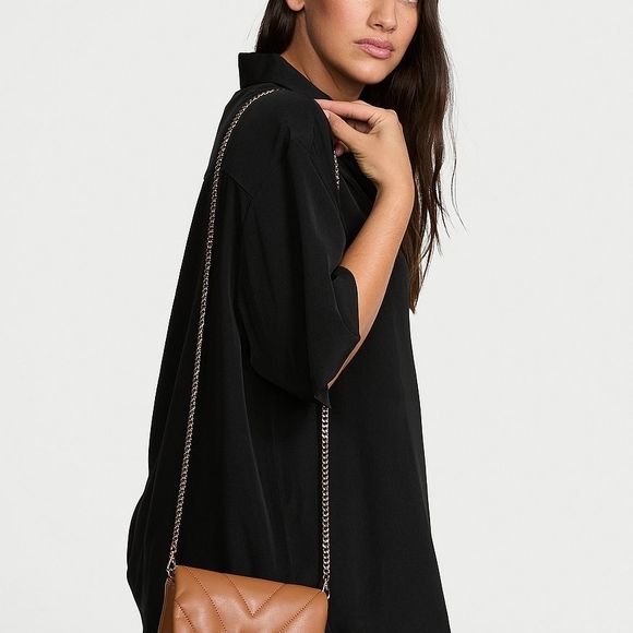 NWT! Victoria's Secret Tan MINI CONVERTIBLE Bag - Picture 6 of 11